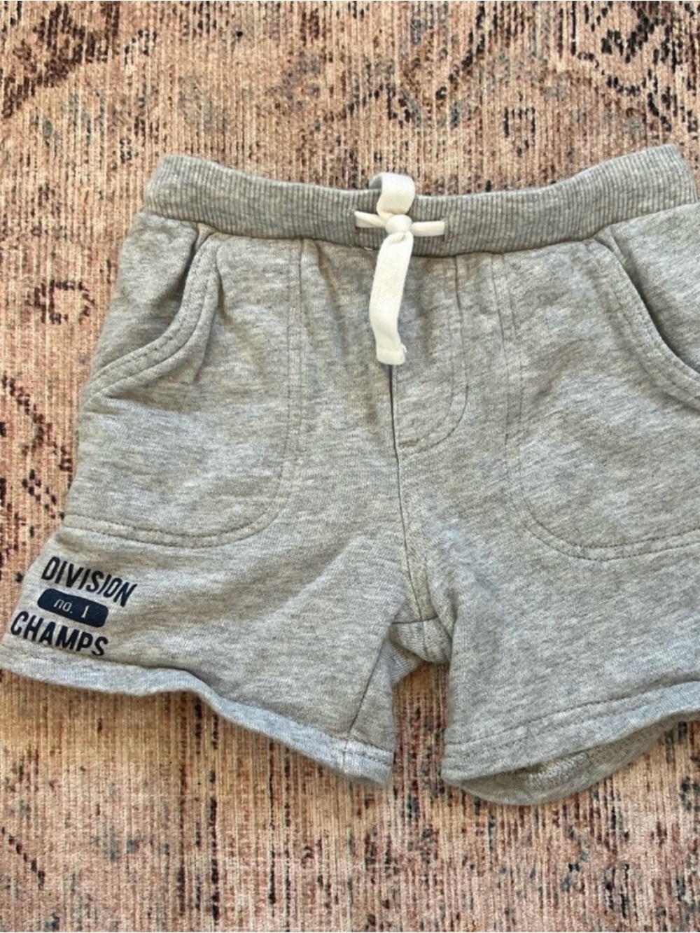 Carter's Gray Pull-On Athletic Shorts with Drawstring